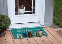 Load image into Gallery viewer, Cat "Welcome" Doormat
