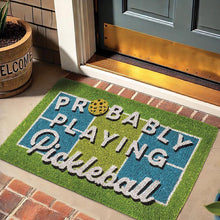 Load image into Gallery viewer, Playing Pickleball Doormat
