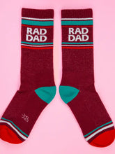 Load image into Gallery viewer, Gumball Poodle - Rad Dad Gym Crew Socks
