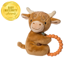 Load image into Gallery viewer, Hetty Highland Cow Teether Rattle
