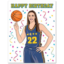 Load image into Gallery viewer, Caitlin Clark Birthday Card
