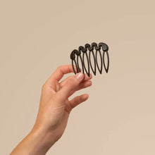 Load image into Gallery viewer, Kitsch - Recycled Plastic French Hair Combs 2pc Set - Black
