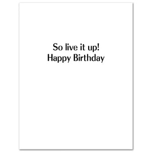 White Lotus - Parker Posey Live It Up Birthday Card