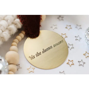 Taylor Swift - Tis the Season Brass Ornament