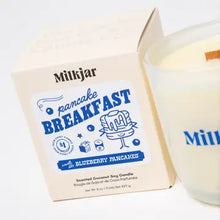 Load image into Gallery viewer, Milkjar - Pancake Breakfast - Butter, Syrup &amp; Blueberry Soy 8oz Candle

