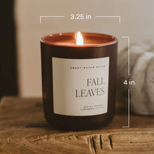 Load image into Gallery viewer, Sweet Water Decor - Fall Leaves Soy Candle Matte Jar 15oz
