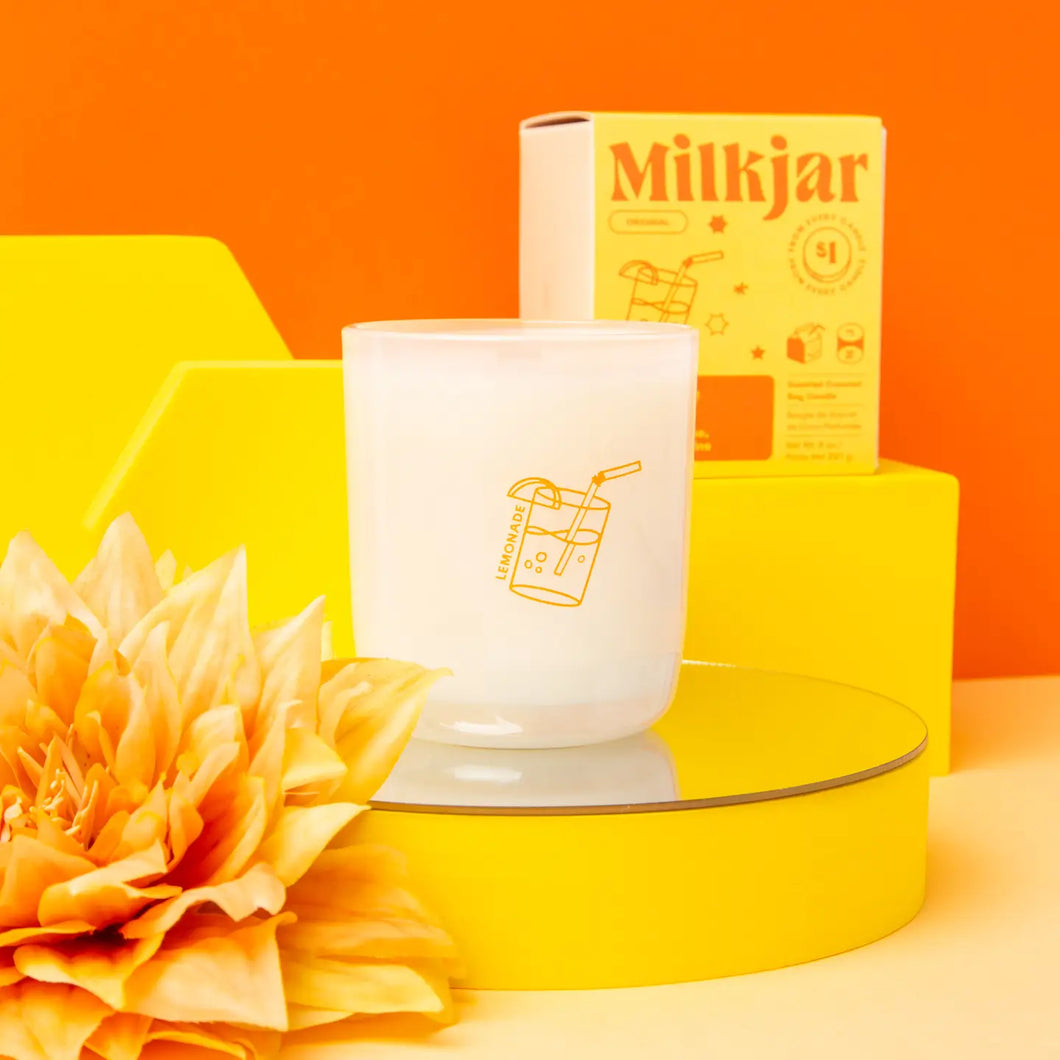Milkjar - Lemonade - Coconut, Lime & Pine Coconut Soy 8 oz Candle