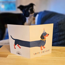 Load image into Gallery viewer, Dachshund Birthday Card
