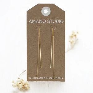Amano Studio - Needle and Thread Earrings Gold Plate