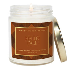 Load image into Gallery viewer, Sweet Water Decor - Hello Fall Jar Soy Candle 9oz
