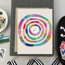 Load image into Gallery viewer, Yay You Circles Congrats Card

