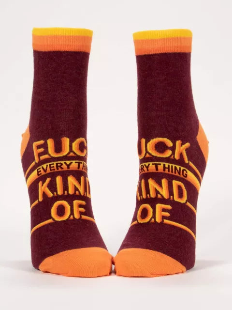 FUCK EVERYTHING KIND OF  - WOMEN ANKLE SOCKS