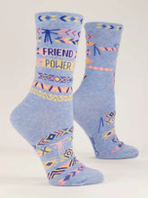 Load image into Gallery viewer, Friend Power - Women&#39;s Crew Socks
