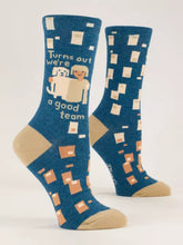 Load image into Gallery viewer, Turns Out We&#39;re A Good Team - Women&#39;s Crew Socks
