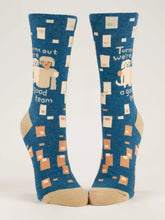 Load image into Gallery viewer, Turns Out We&#39;re A Good Team - Women&#39;s Crew Socks
