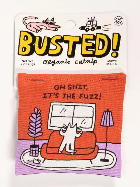 BUSTED! OH SHIT, IT'S THE FUZZ!  - Organic Catnip Toy