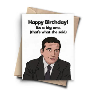The Office - Happy Birthday!  It's A Big One Card