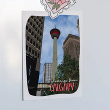 Load image into Gallery viewer, Greetings From Calgary (Calgary Tower) Postcard
