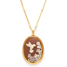Load image into Gallery viewer, Amano Studio - Hummingbird Vintage Cameo Necklace

