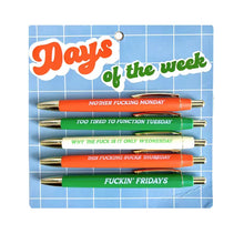 Load image into Gallery viewer, Days of the Week Pen Set
