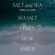 Load image into Gallery viewer, Sweet Water Decor - Salt And Sea Soy Candle Matte White Jar 15oz
