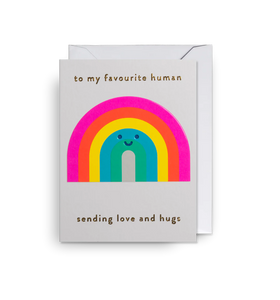 To My Favourite Human, Sending Love and Hugs Mini Card