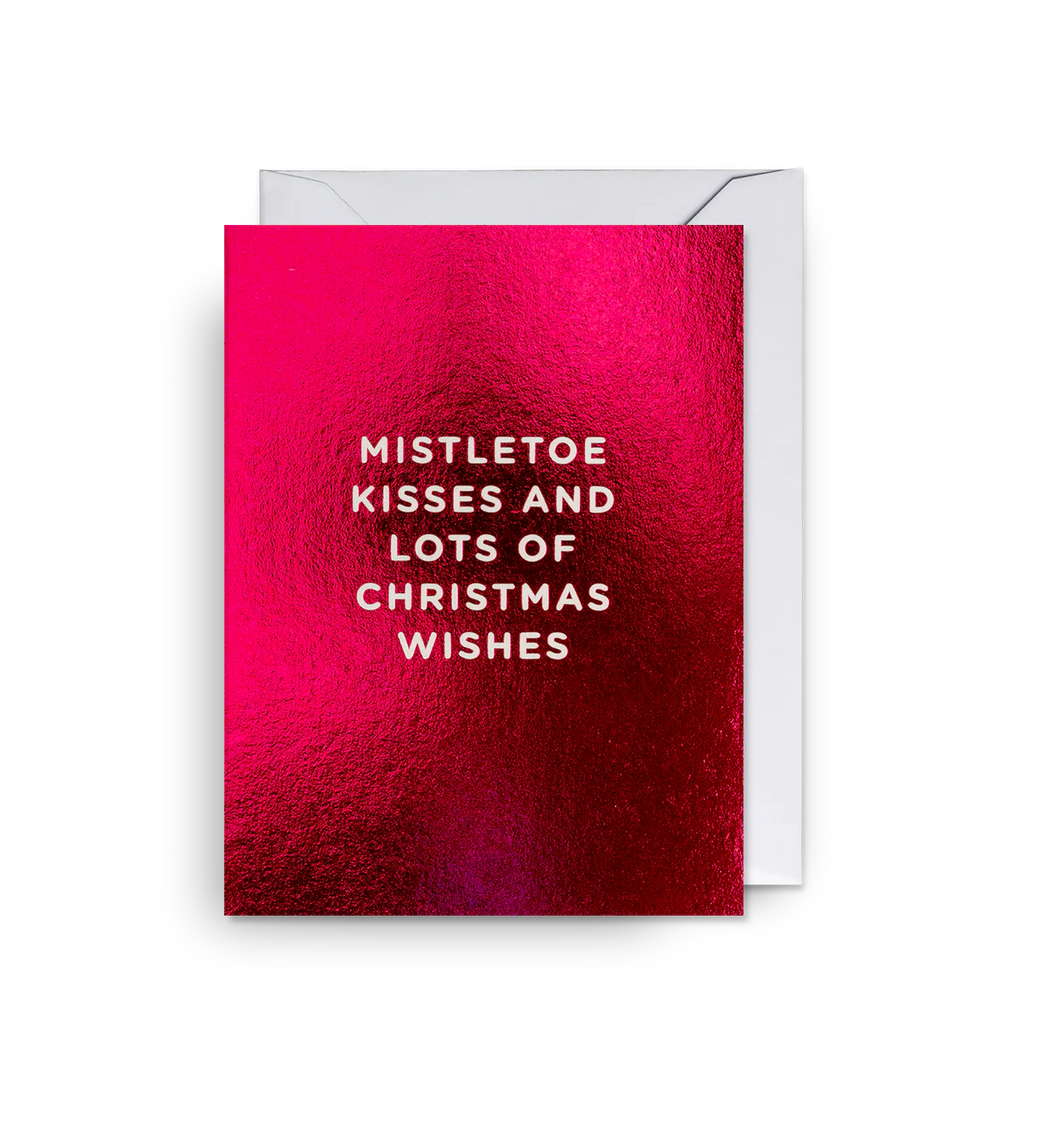 Mistletoe Kisses Mini Christmas Card