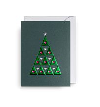 Load image into Gallery viewer, Tree of Hearts Mini Christmas Card

