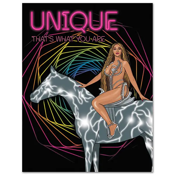 Beyonce - Unique That's What You Are Card