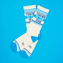 Load image into Gallery viewer, Gumball Poodle - Teacher of the Year Gym Crew Socks
