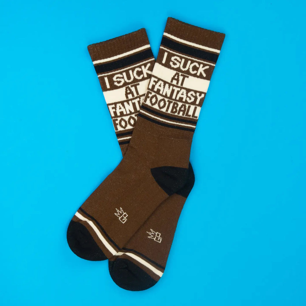 Gumball Poodle - I Suck At Fantasy Football Gym Crew Socks
