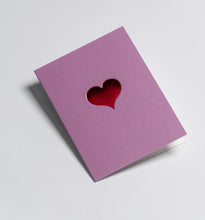 Load image into Gallery viewer, Pink Heart Mini Card
