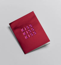 Load image into Gallery viewer, Kiss Kiss Kiss Foiled Mini Card
