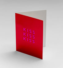 Load image into Gallery viewer, Kiss Kiss Kiss Foiled Mini Card
