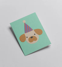 Load image into Gallery viewer, Party Hat Dog Mini Card
