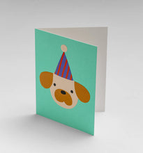 Load image into Gallery viewer, Party Hat Dog Mini Card
