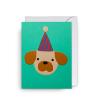 Load image into Gallery viewer, Party Hat Dog Mini Card
