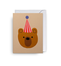 Load image into Gallery viewer, Party Hat Bear Mini Card
