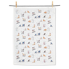 Load image into Gallery viewer, Winter Sports Cats Kitchen Towel
