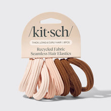 Load image into Gallery viewer, Kitsch - Recycled Seamless Hair Elastics 8pc Set -  Rosewood

