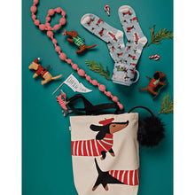 Load image into Gallery viewer, Dashing Dachshunds Tote Bag
