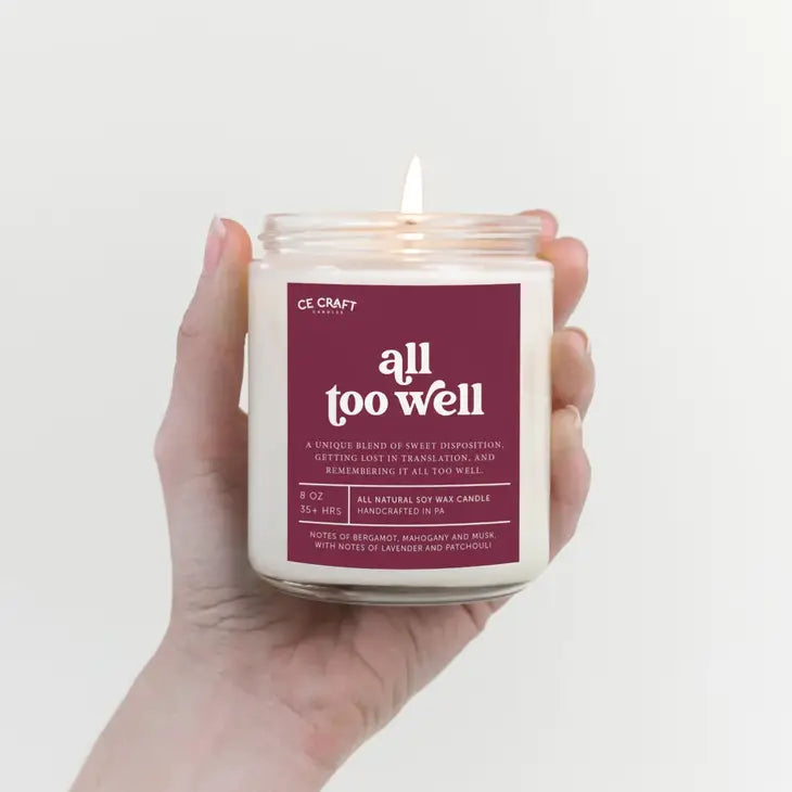 CE Craft Co - Taylor Swift All To Well Candle