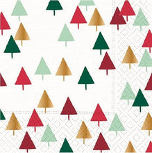 Load image into Gallery viewer, Merry Mix Trees Beverage Napkins
