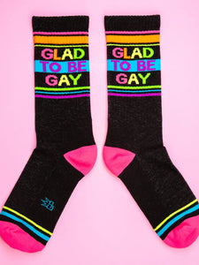 Gumball Poodle - Glad To Be Gay Gym Crew Socks