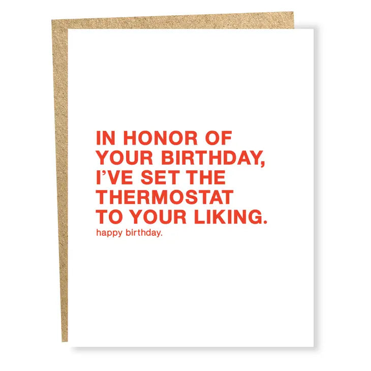 In Honor Of Your Birthday Card