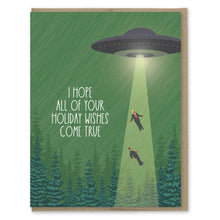 Load image into Gallery viewer, UFO Take Our Leaders Holiday Card
