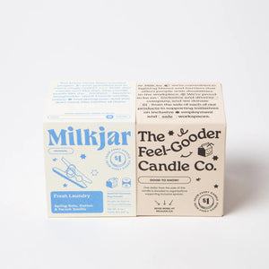 Milkjar - Fresh Laundry - Rain, Cotton & Vanilla Coconut Soy 8oz Candle