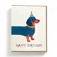 Load image into Gallery viewer, Dachshund Birthday Card
