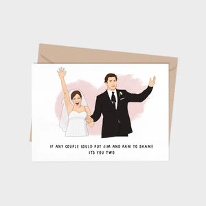 Jim and Pam Wedding Card