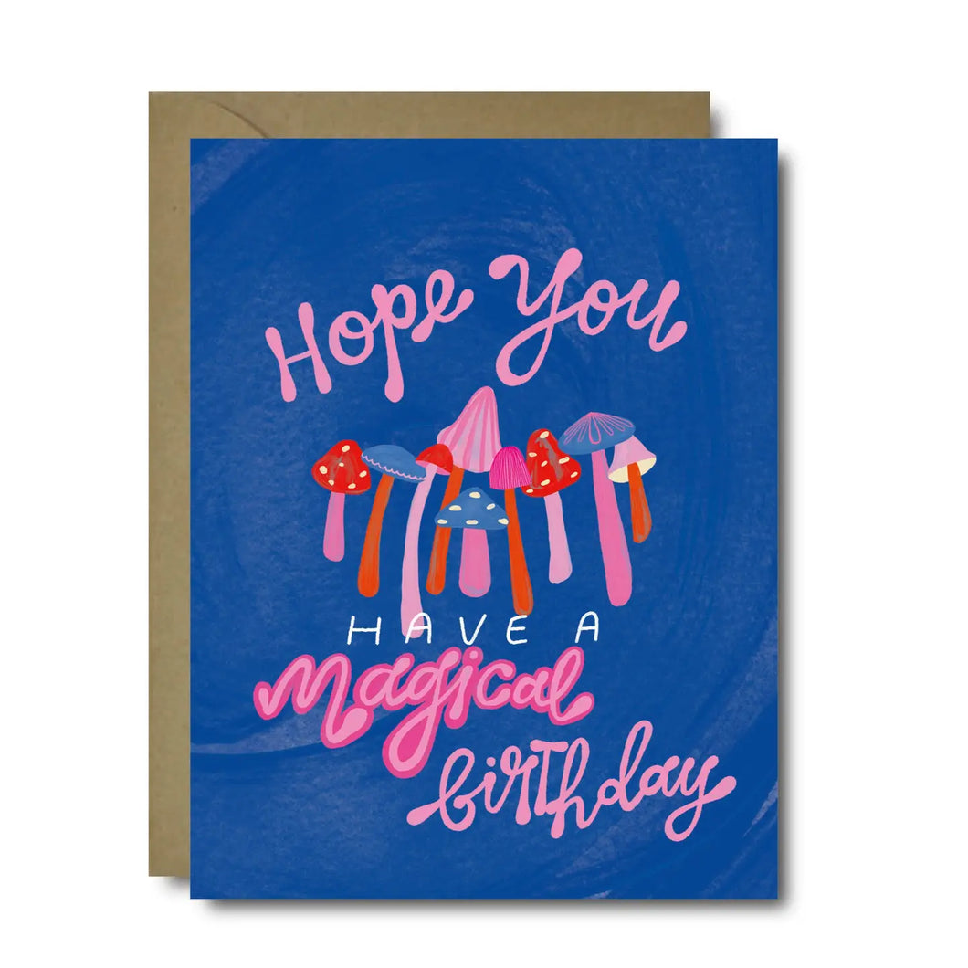 Magical Mushroom Birthday Card